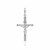Classic Cross with Figure Pendant in 14k White Gold
