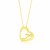 Fancy Swirly Heart Diamond Accented Pendant in 14k Yellow Gold (.02ct)