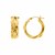 14k Yellow Gold Braided Hoop Earrings