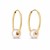 14k Yellow Gold Round Endless Pearl Earring(1x14mm)
