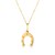 Horseshoe Necklace in 14K Yellow Gold