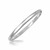 Thin Dome Style Bangle in Rhodium Plated Sterling Silver