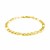 Solid Figaro Bracelet in 14k Yellow Gold  (6.00 mm)
