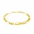 Solid Figaro Bracelet in 14k Yellow Gold  (6.00 mm)
