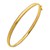 Two Tone Minimalist Bangle in 14K Yellow Gold (4.10 mm)