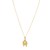 Heart and Horse Necklace in 14K Yellow Gold