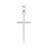 Thin Style Small Cross Pendant in 14K White Gold