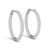 Two Row Diamond Hoop Earrings in 14k White Gold (7 cttw)