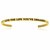 Yellow Stainless Steel Live The Life You've Dreamed Cuff Bracelet