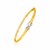 14k Two-Toned Yellow and White Gold Bangle with Infinity Symbol
