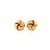 Interlaced Love Knot Stud Earrings in 14k Yellow Gold
