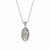 Diamond and Dragonfly Oval Pendant in 18k Yellow Gold & Sterling Silver (.42ct)