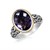 Oval Pink Amethyst Ring in 18k Yellow Gold and Sterling Silver