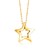 Open Star Pendant in 14K Yellow Gold