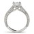 14k White Gold Princess Cut Single Row Band Diamond Engagement Ring (1 1/4 cttw)