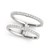Diamond Embellished Dual Band Ring in 14k White Gold (1/3 cttw)