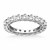 Open Gallery Round Cut Diamond Eternity Ring in 14 White Gold