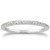 Fancy Pave Diamond Wedding Ring Band in 14k White Gold