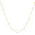 Textured Saturn Bead Necklace in 14K Yellow Gold