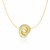 Interlinked Textured Donut Chain Necklace in 14k Two-Tone Gold