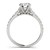 14k White Gold Prong Set Graduated Single Row Round Diamond Engagement Ring (1 7/8 cttw)