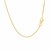 Round Snake Chain in 14k Yellow Gold (0.9 mm)