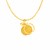 Two Layer Apple Pendant in 14k Yellow Gold