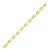 Graduated and Oval Shape Link Bracelet in 14k Two-Tone Gold
