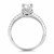 Diamond Collar Engagement Ring in 14k White Gold