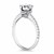 Diamond Collar Engagement Ring in 14k White Gold