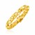 14k Yellow Gold 7 inch Polished Pyramid Link Bracelet