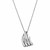 Pendant with Polished Leaf Motif in Sterling Silver