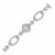 Cable Oval and Square Diamond Accented Link Bracelet in Sterling Silver (1/4 cttw)