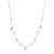 Sterling Silver 18 inch Necklace with Novelty Dangles and Cubic Zicronias