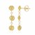 Textured Knot Dangling Earrings in 14k Yellow Gold