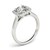 Round with Square Form Border Diamond Engagement Ring in 14k White Gold (1 1/3 cttw)