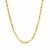 Solid Diamond Cut Rope Chain in 10k Yellow Gold (3.50 mm)