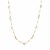 14k Two-Tone Yellow and White Gold Heart and Chain Necklace