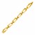 14k Yellow Gold 7 3/4 inch Rectangular Oval Link Bracelet