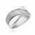 X Motif Diamond Dust Ring in Sterling Silver