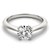 14k White Gold Double Prong Set Solitaire Diamond Engagement Ring (1 cttw)