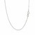 Sterling Silver Rhodium Plated Cable Chain (0.6 mm)