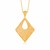 Geometric Lattice Pendant in 14K Yellow Gold