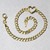 14k Yellow Gold 7 inch Curb Chain Bracelet with Heart
