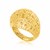 Wire Mesh Motif Dome Ring in 14K Yellow Gold