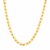14k Yellow Gold Mens Byzantine Chain Necklace
