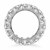Round Diamond Embellished Eternity Ring in 14k White Gold