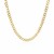 Pave Curb Chain in 14k Two Tone Gold (3.20 mm)