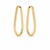 14k Yellow Gold Endless Pear Hoop Earrings