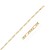 Solid Pave Figaro Chain in 14K Yellow Gold (4.70 mm)